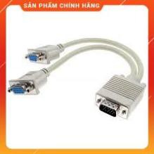 CÁP CHIA VGA 1 RA 2 CỔNG VGA - CHUYỂN 1 MÁY TÍNH RA 2 MÀN HÌNH LOẠI TỐT