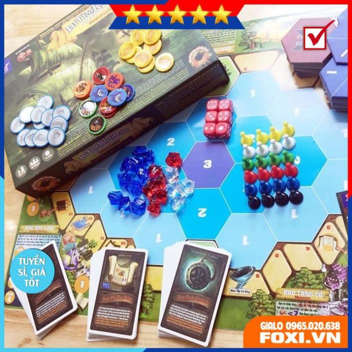Board game-Escape From Zombie-đi tìm kho báu Foxi-trò chơi hay-gây cấn-hồi hộp và siêu trí tuệ