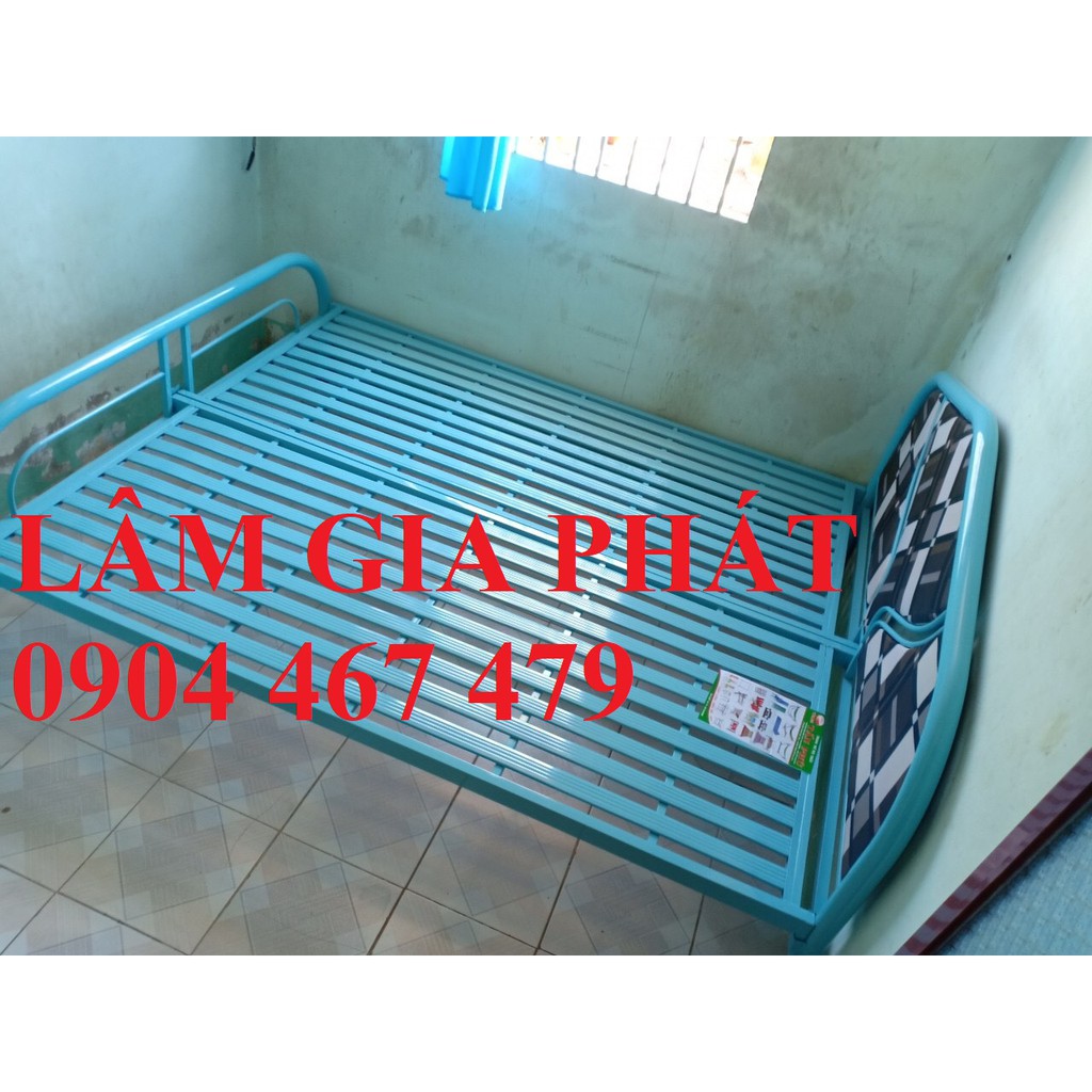 Giường Sắt - giá rẻ freeship - ngang 1m6 x 2m