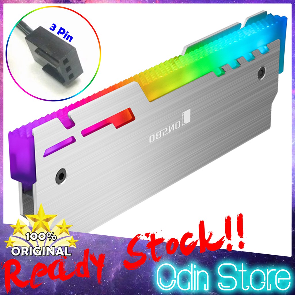 Bộ Tản Nhiệt Ram Nc-3 Rgb Tự Động Bằng Nhôm Abs Thay Đổi Màu Sắc Cho Pc Ddr2 Ddr3 Ddr4 Ddr5