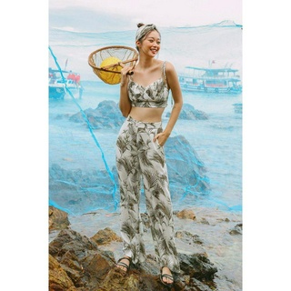 Quần culottes trơn dài mieu - hm12