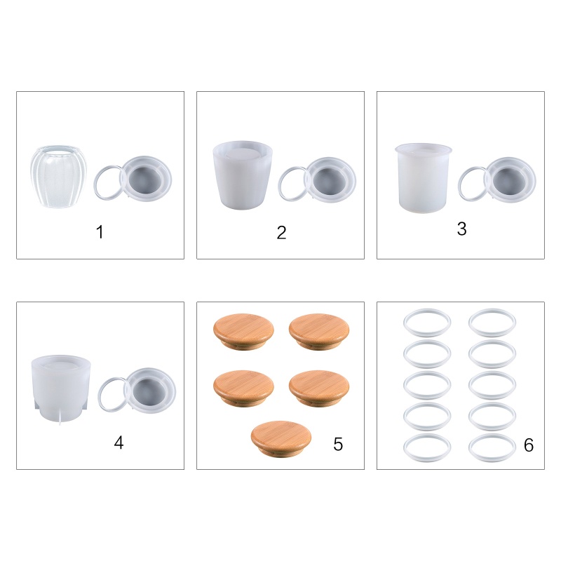 Khuôn Silicone Làm Hộp Đựng Chai Lọ Nhỏ DIY