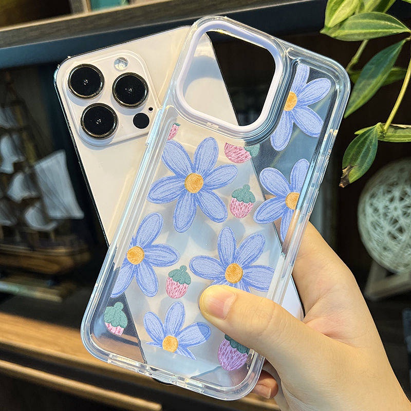 Orchid Iphone13pro Max Phone Case 12 Apple 14plus Cute 11/Xs Transparent XR Personality 7/8 I81I