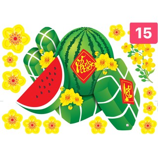 Decal trang trí tết MS09-17