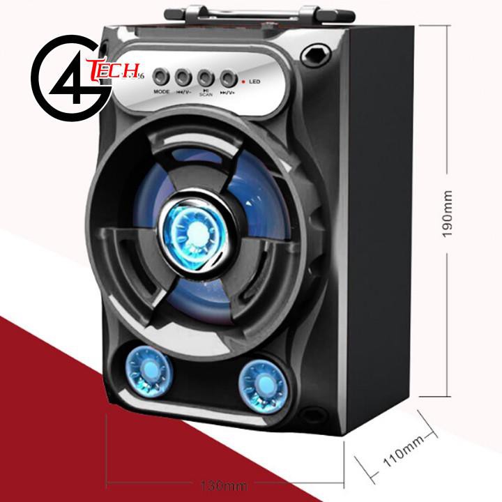 Loa bluetooth xách tay Speaker DB16 có đèn led