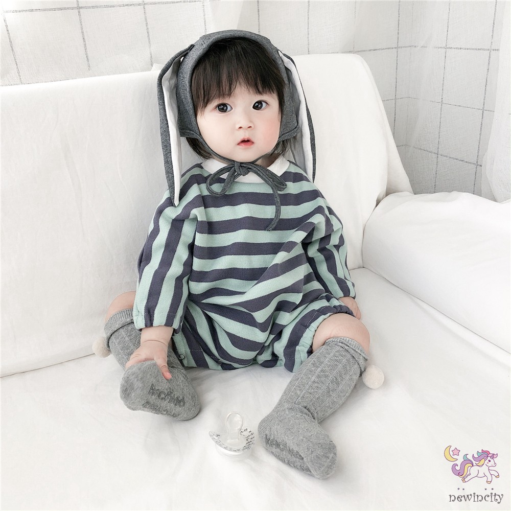 Set Áo Liền Quần &amp; Nón Tai Thỏ Đáng Yêu Dành Cho Bé