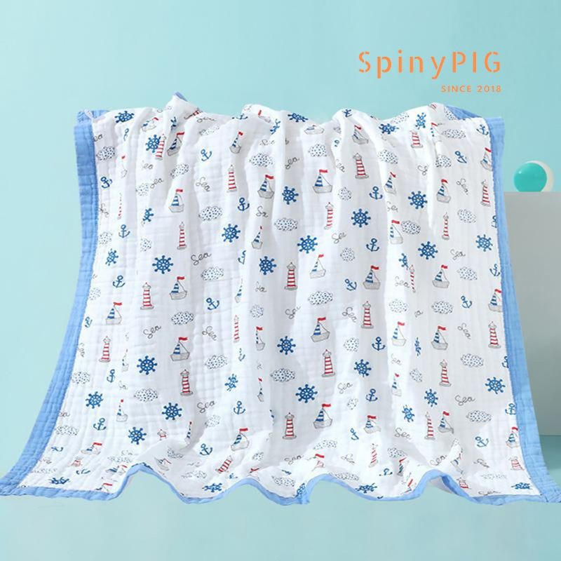 Khăn Tắm - Chăn Xô Sợi Tre Cao Cấp Bo Viền 4 Lớp Xuất Nhật 110x120cm