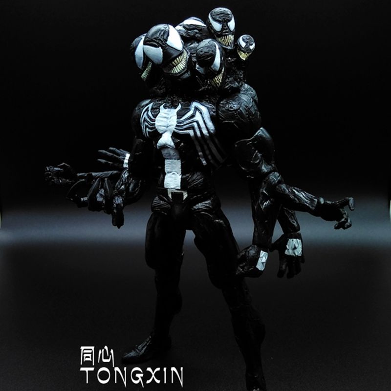 Mô Hình Nhân Vật Venom 2 Đầu Có Khớp Cử Động Trang Trí Xe Hơi