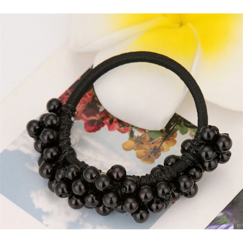 Set 2 Dây Cột Tóc Đính Ngọc Trai Nhân Tạo Thời Trang