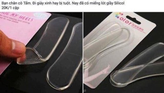 Miếng lót đế giày silicon