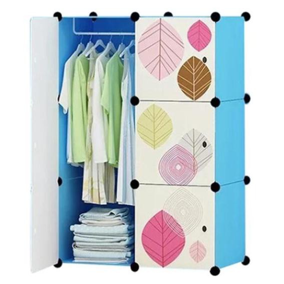 Tủ nhựa ghép 6 ô đa năng đủ ngăn 6 ô tặng thanh treo