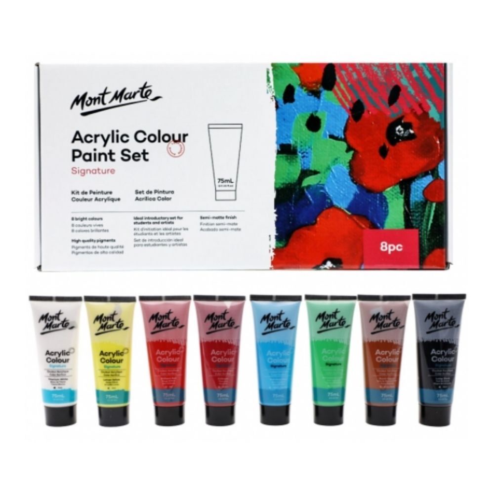 Màu Acrylic Studio Mont Marte tuýp lẻ 75ml đủ 24 màu chính hãng Úc - MSCH