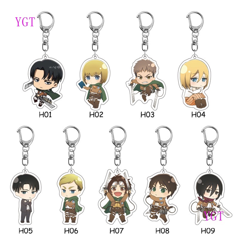 Móc Chìa Khóa Hình Anime Attack On Titan 5cm