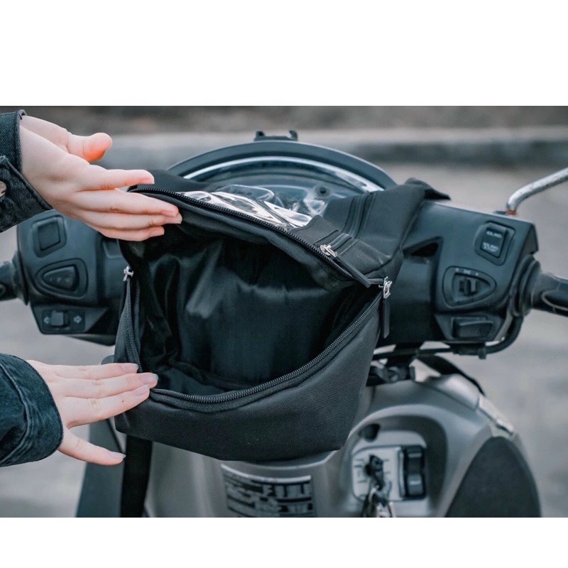 Túi Grab Gắn Đầu Xe Máy Chạy Ship sử dụng ngoài trời Xem Google Map, Chứa Đồ cực tiện lợiwbs