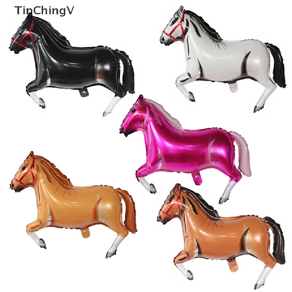 Bong Bóng Lá Nhôm Hình Chú Ngựa Cỡ Lớn Trang Trí Tiệc Sinh Nhật