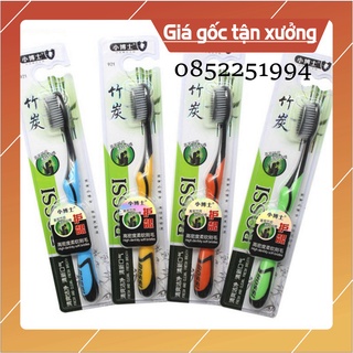 Bàn chải đánh răng bossi 921 - bàn chải than tre than hoạt tính siêu sỉ
