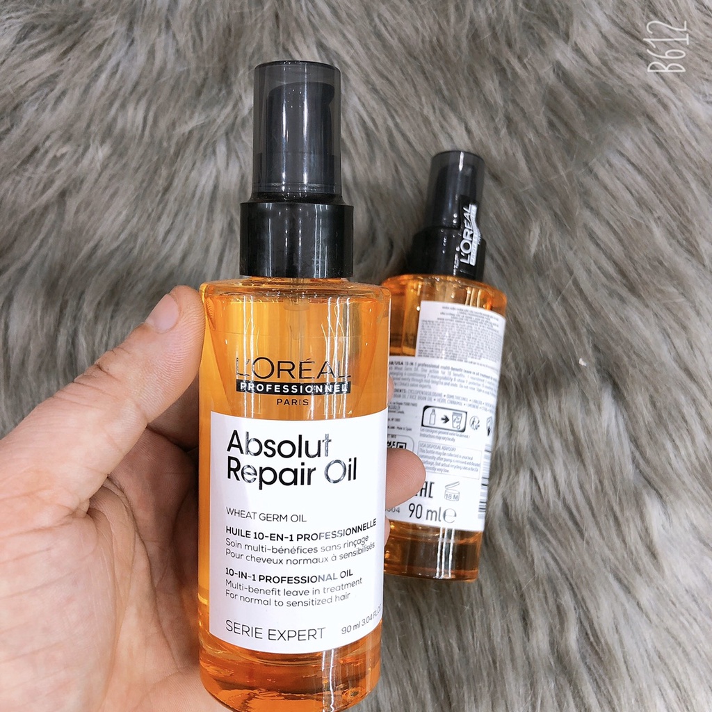 ( Mẫu mới nhất ) Tinh dầu dưỡng tóc ABSOLUT LOREAL phục hồi tóc hư tổn