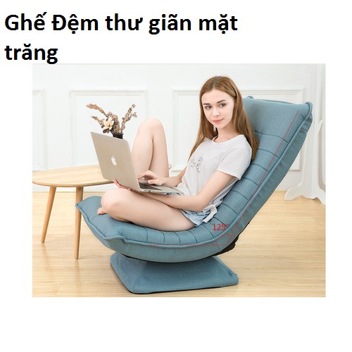 Ghế đệm sofa mặt trăng xoay 360 độ , ghế thư giãn