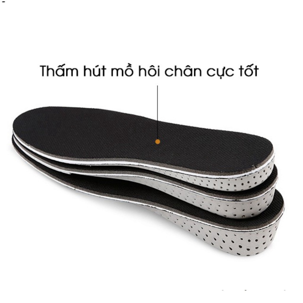 - 2 Miếng Lót Giày Tăng Chiều Cao 3CM Cả Bàn 4D Eva