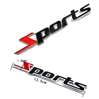 Decal chữ sport kim loại dán trang trí ô tô, xe hơi xe máy phong cách