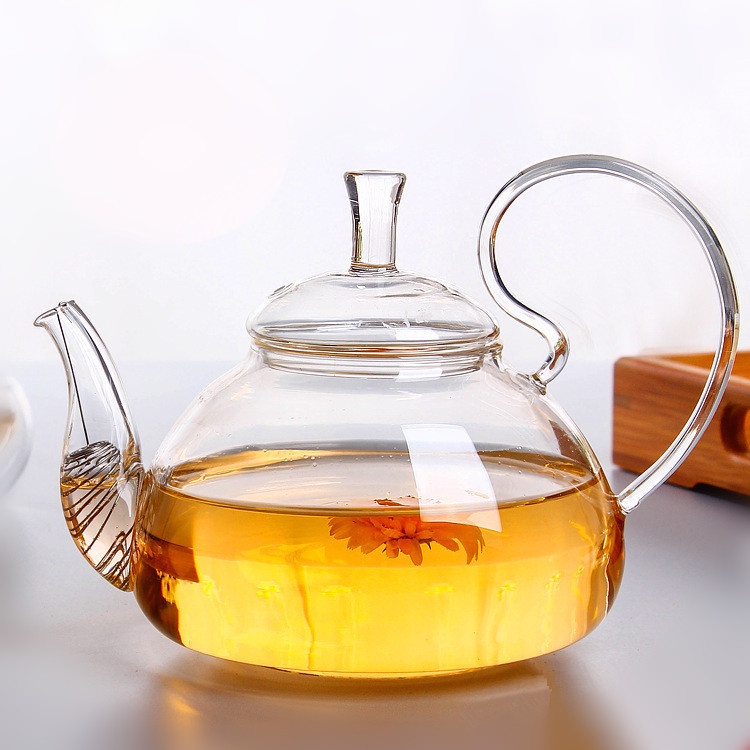 Ấm trà thuỷ tinh cao cấp lọc lò xo dung tích 600ml mẫu hot 2023