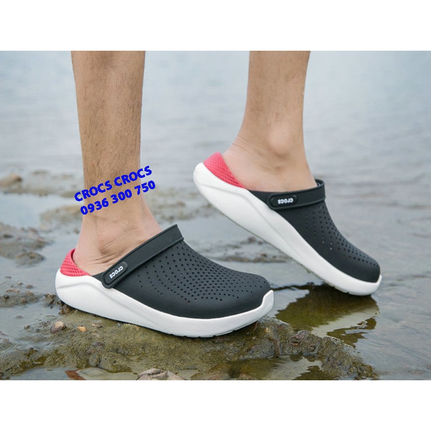 DÉP SỤC C.ROC.S LITERIDE MÀU ĐEN LÓT ĐỎ ĐẾ TRẮNG CHO CẢ NAM VÀ NỮ | BigBuy360 - bigbuy360.vn