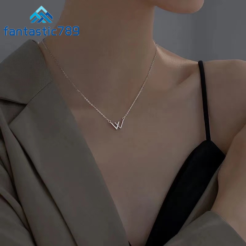 Vòng Cổ Choker In Chữ W Đơn Giản Thời Trang Cho Nữ Fantastic789