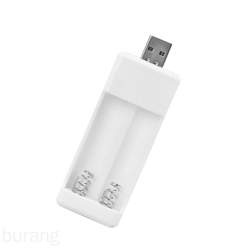 Cục sạc pin AA AAA thiết kế 2 ngăn bằng nhựa bền bỉ tiện dụng