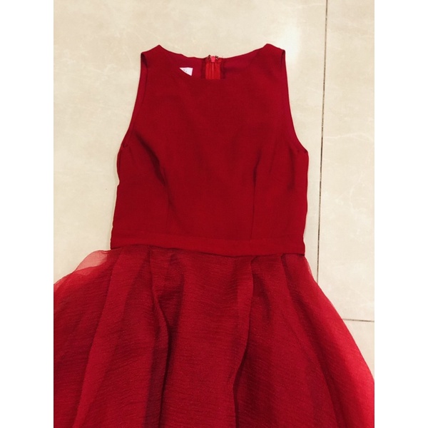 Váy Poxi Dự Tiệc - Size S - Đỏ