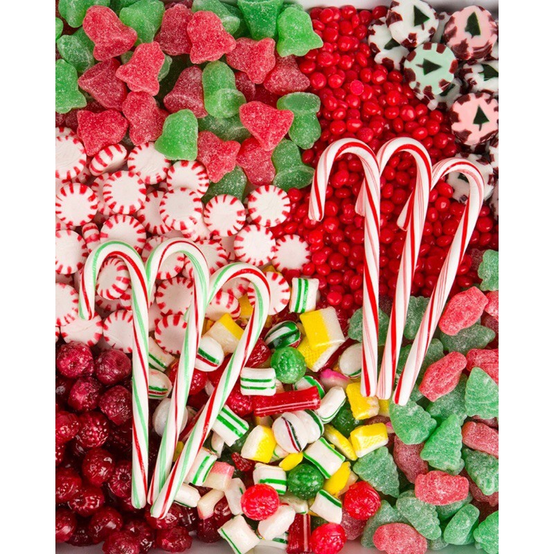 Kẹo Gậy Giáng Sinh Candy Canes Hộp 12 Cây 150gr - Mỹ