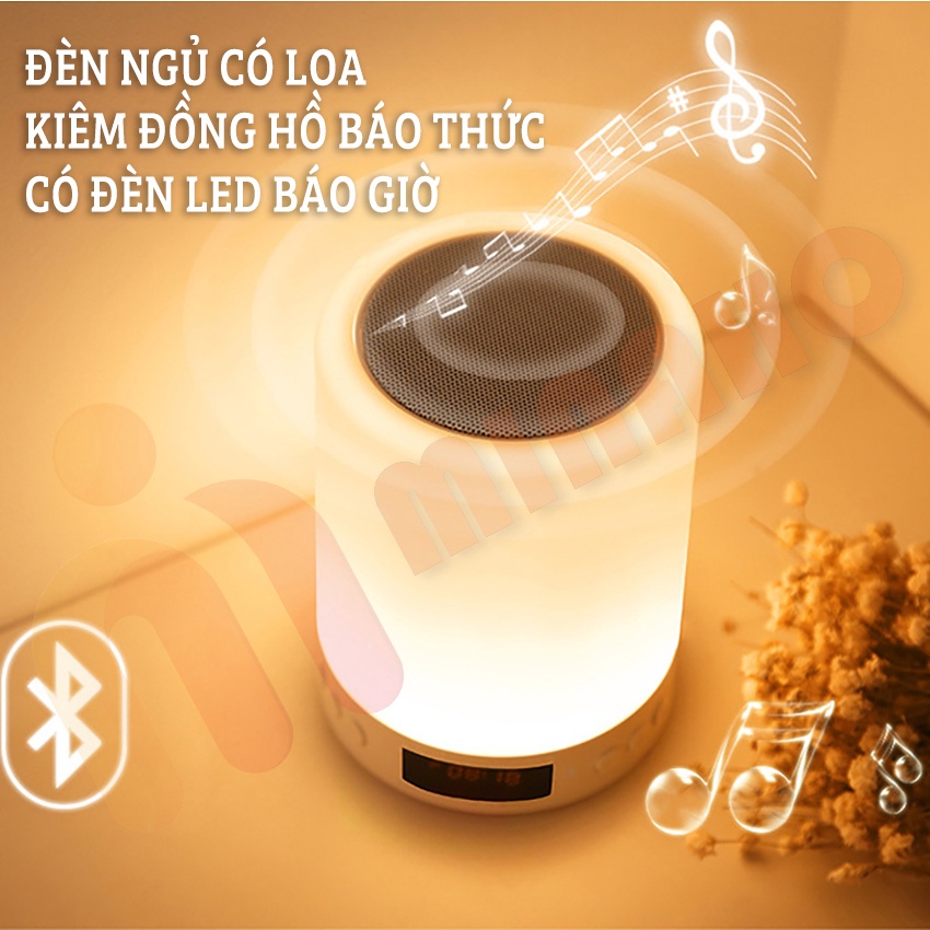 Đèn Ngủ Thông Minh 3 Trong 1 Minaho - Đèn Ngủ Có Loa Bluetooth Kiêm Đồng Hồ Báo Thức