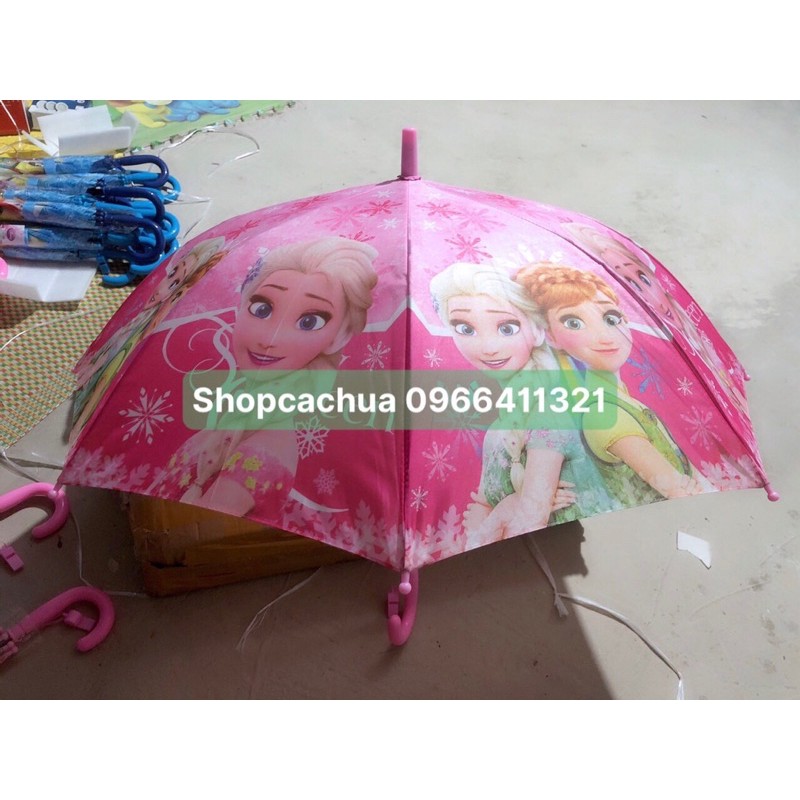 [ Loại To 93cm ] Ô Dù Che Nắng Mưa Cho Bé Hàng Loại 1, Ô Che  Mưa Siêu Nhân Elsa Hello Kitty