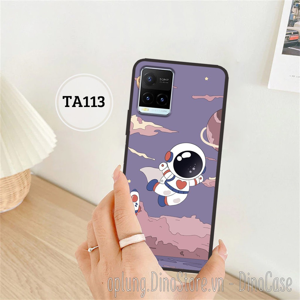 Ốp lưng điện thoại Vivo Y21 - Y21s -Y20 - Y51 2020 - Ốp lưng Vivo basic in hình phi hành gia vũ trụ đáng yêu.