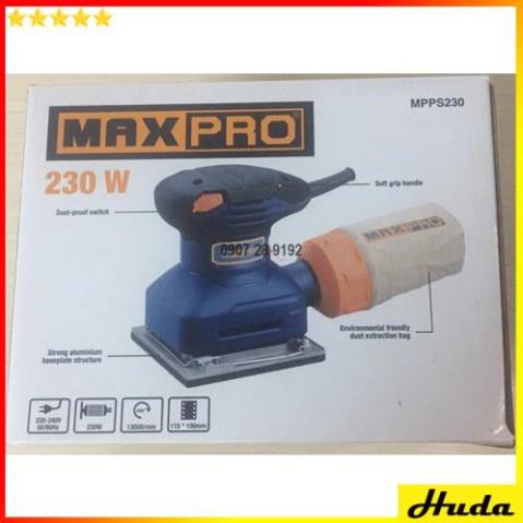 Máy Chà Nhám Vuông MAXPRO MPPS230 230W (Xanh phối Đen)