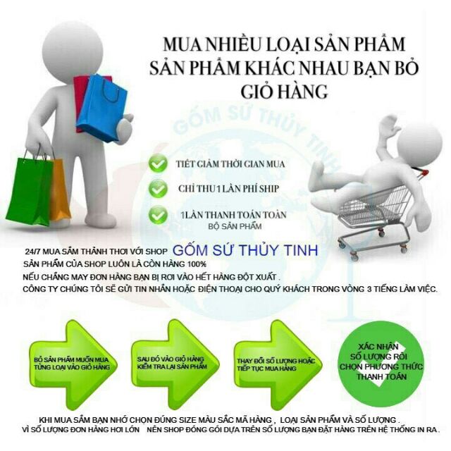 Bình bông eo nhỏ tặng 01 dây dừa trang trí