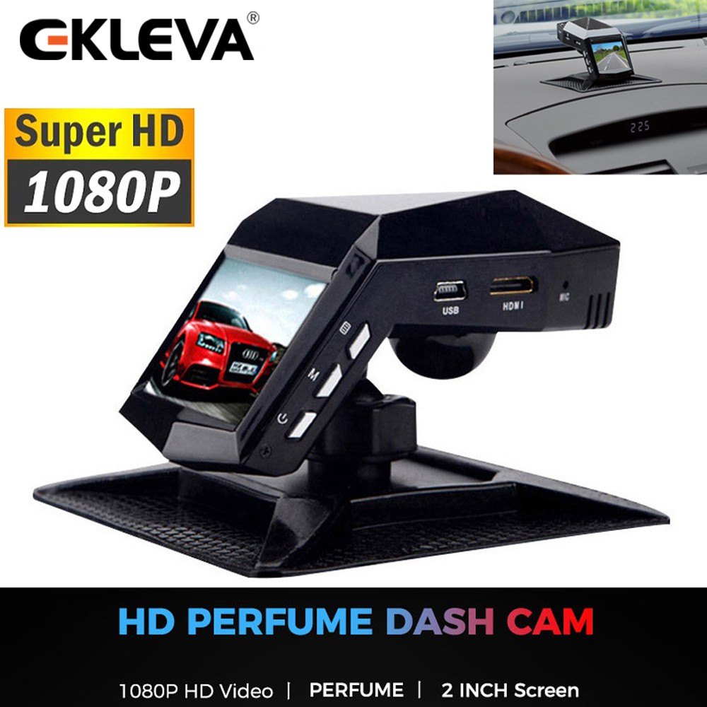 Nước hoa ô tô EKLEVA 1080P Dash Cam Air Fresher Car Dvr HD Camera quan sát ban đêm Đầu ghi Video Tự 