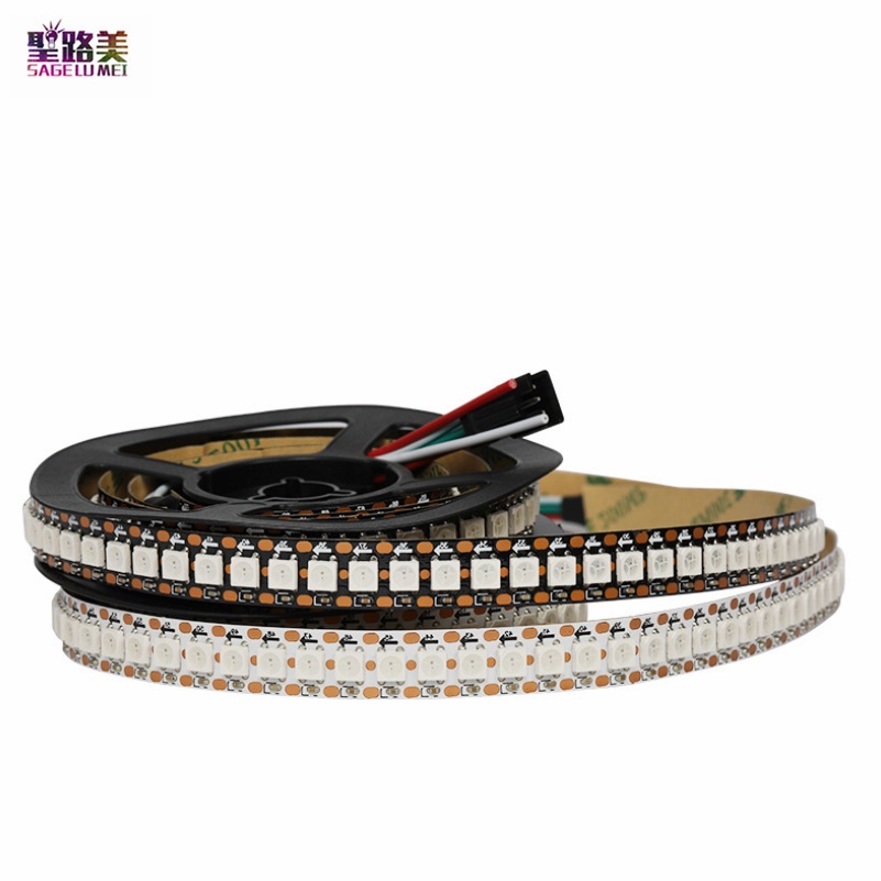 Dây Đèn Led DC5V 1m 144leds / m WS2812B WS2812 RGB Chống Thấm Nước IP30 IP67 Kèm 21 Nút Điều Khiển Từ Xa