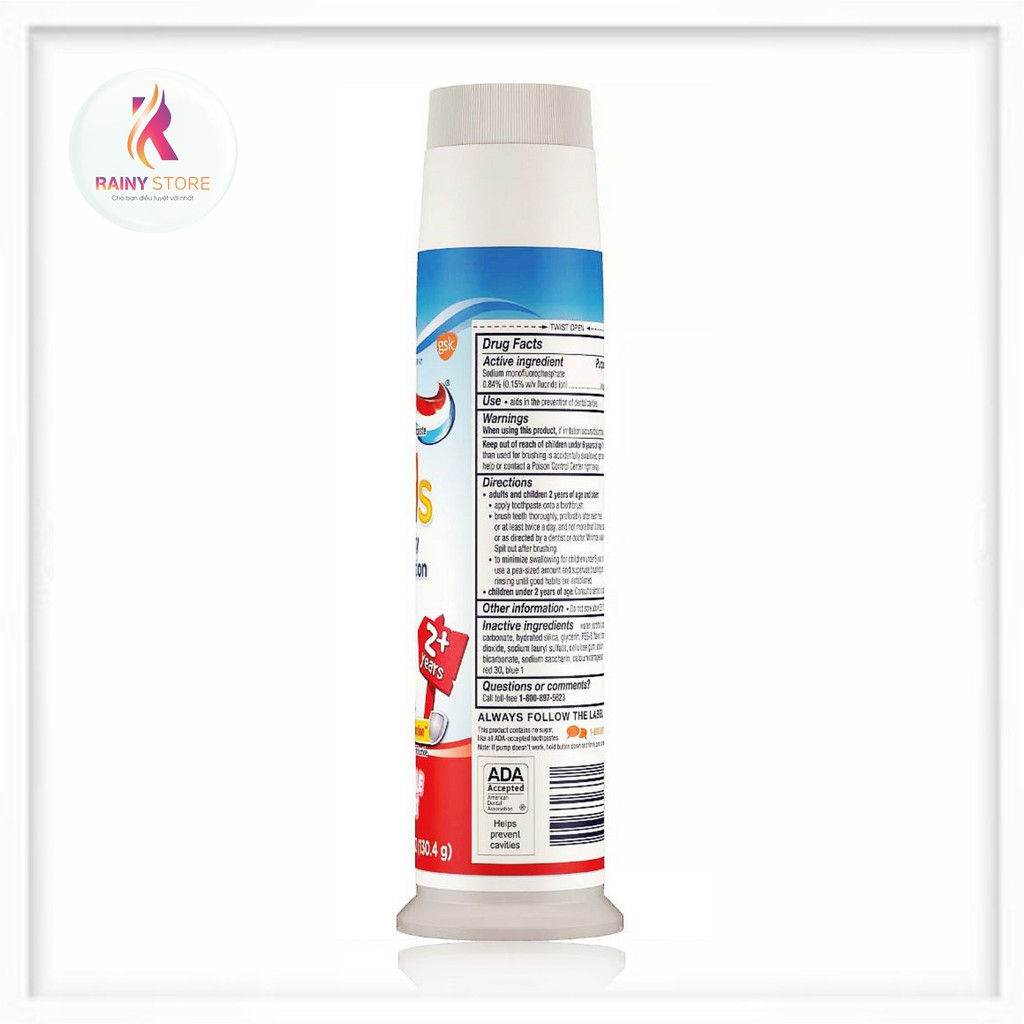 Kem đánh răng cho bé Aquafresh Kids Cavity Protection 130.4g