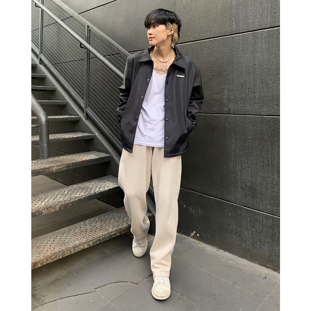 Áo Khoác Jacket Dù Phản Quang Unisex Form Rộng Nam Nữ