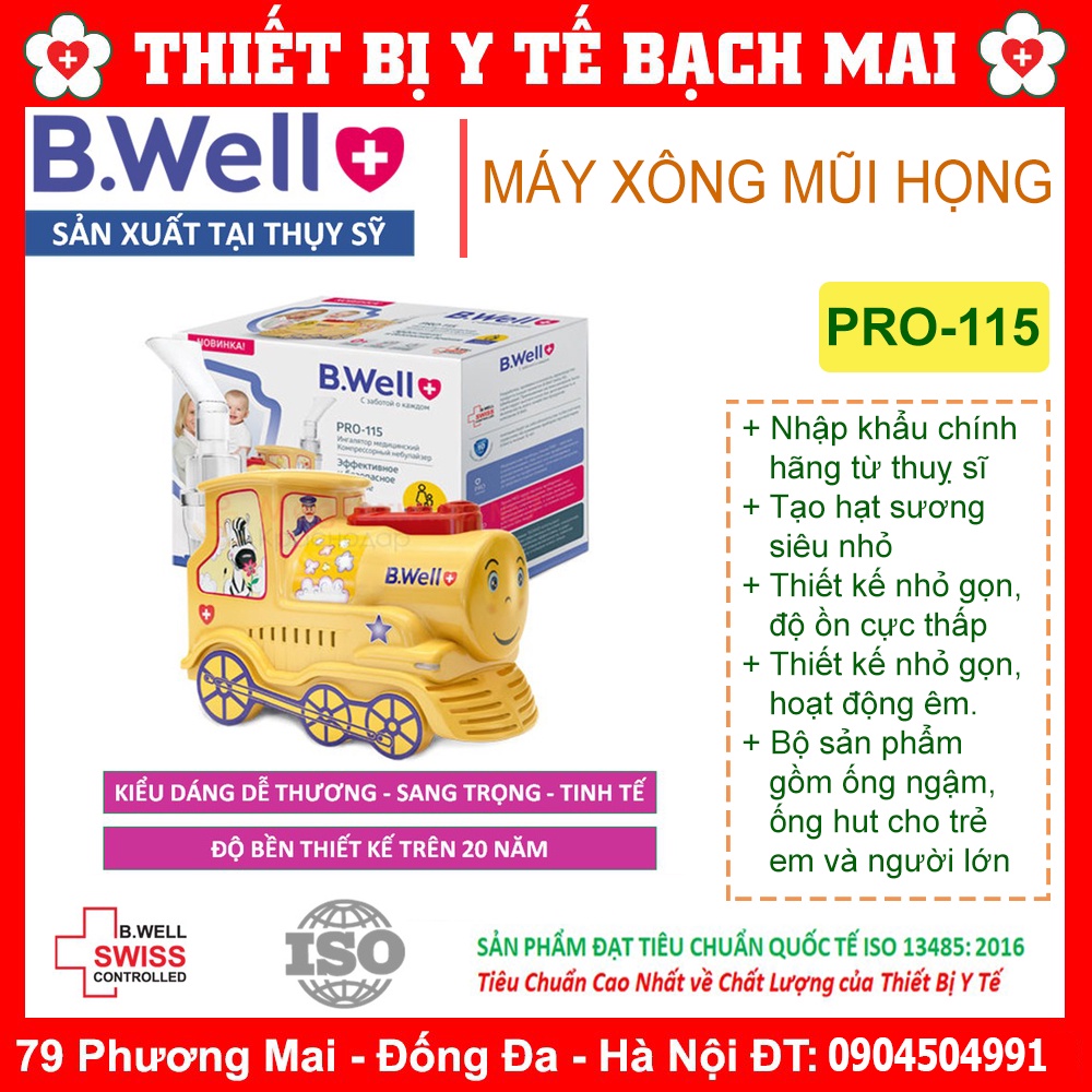 Máy Xông Mũi Họng Gia Đình Bwell Pro-115 Dáng Xe Tải