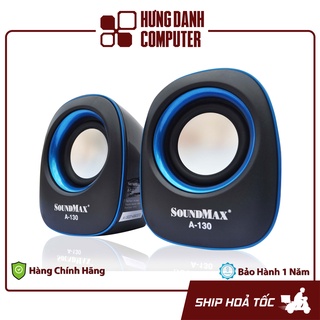 Loa máy tính speaker soundmax a-130 / 2.0 6w rms nguồn usb 5v
