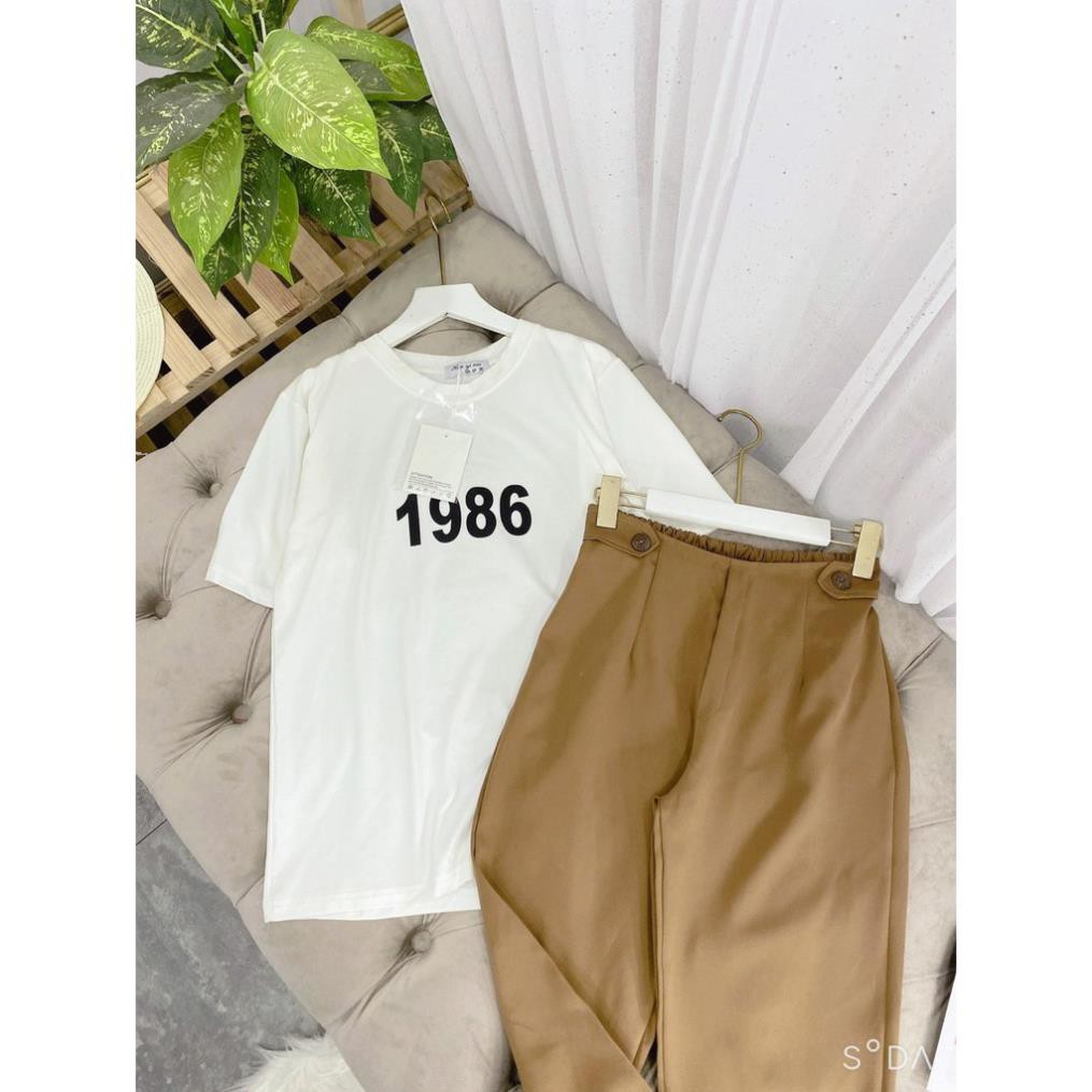 Set đồ nữ cá tính, set quần lửng áo thun đi chơi sang chảnh mùa hè đẹp 8A00051 THVVN | BigBuy360 - bigbuy360.vn