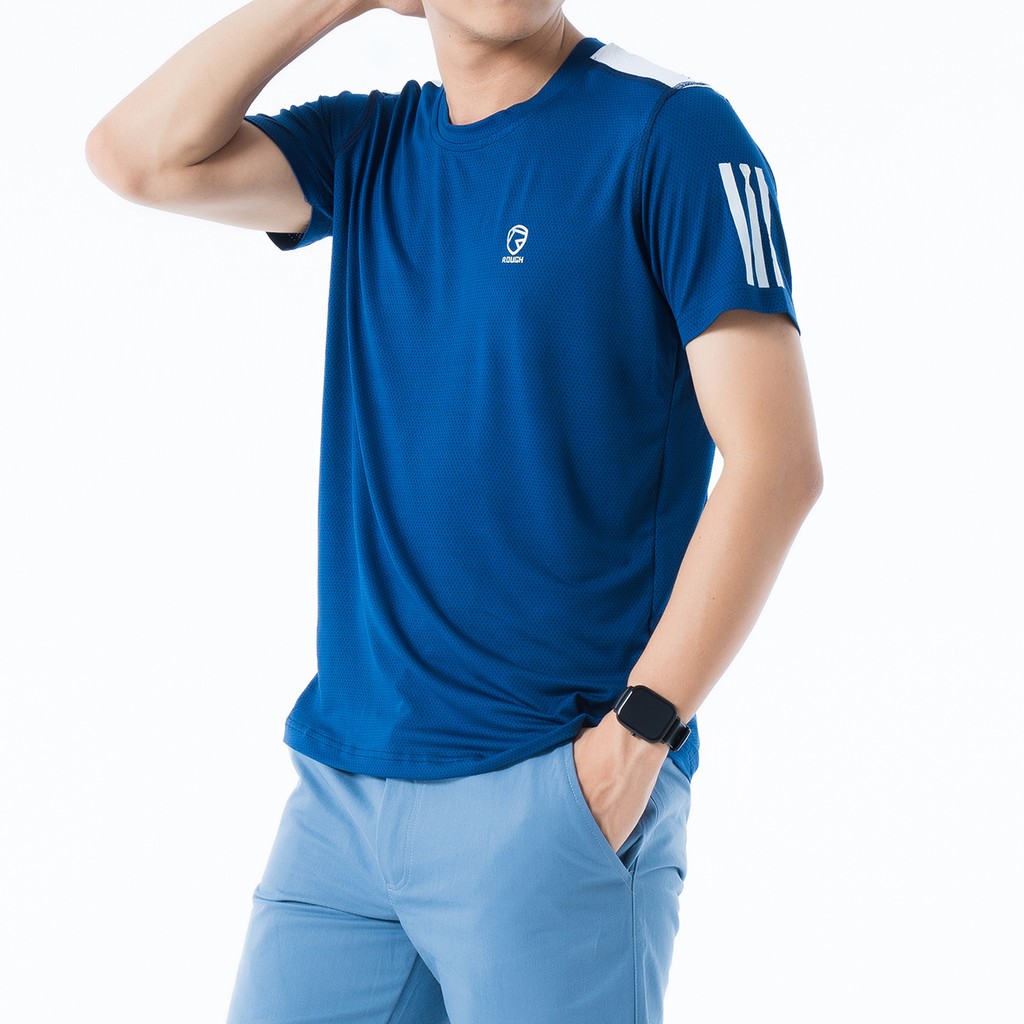 Áo Thun Thể Thao Nam Cổ Tròn ROUGH Form Sport Trẻ Trung, Thấm Hút Mồ Hôi | BigBuy360 - bigbuy360.vn