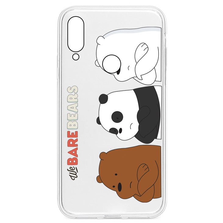 Ốp lưng đủ dòng Vsmart Joy 1/Joy 3/Joy 4/Active 1+/Bee 3/Live/Star/...Silicone trong in hình 3 con gấu