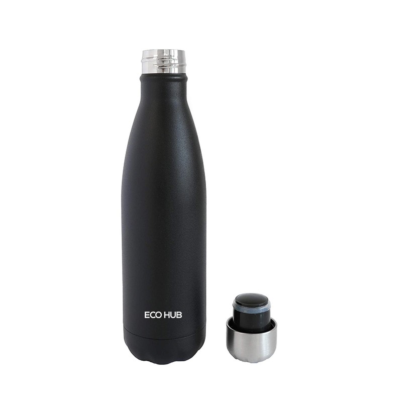 Bình giữ nhiệt ECOHUB thép không gỉ, 500ml (Đen / Trắng) | EH018