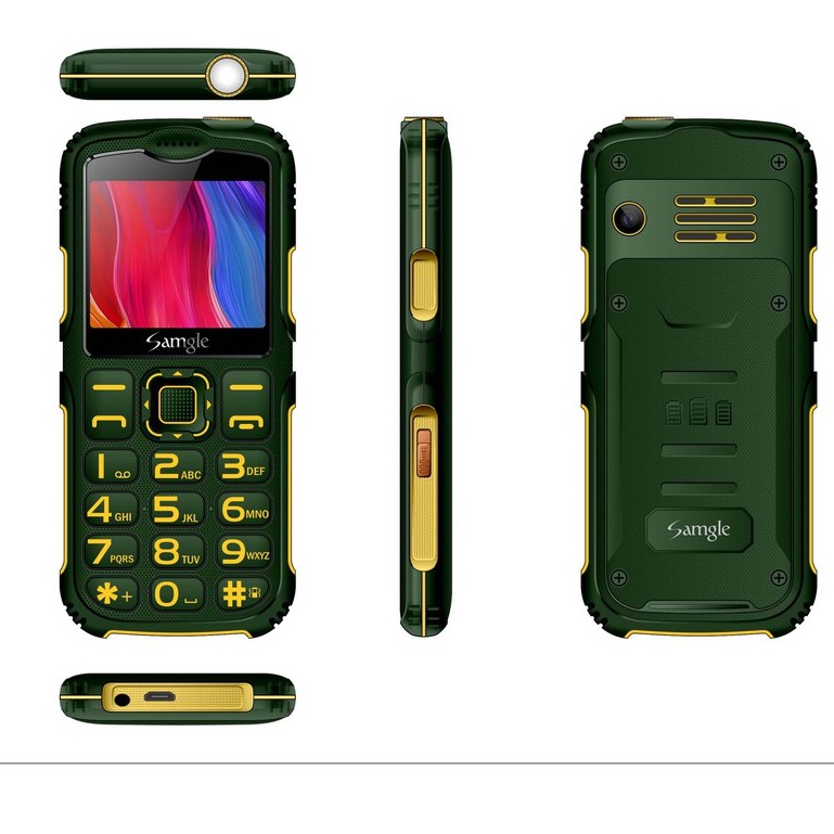 Điện thoại Samgle Armor 3G 2Sim Chữ Lớn Loa To Pin khủng Giá Rẻ có tặng Đế Chân Sạc