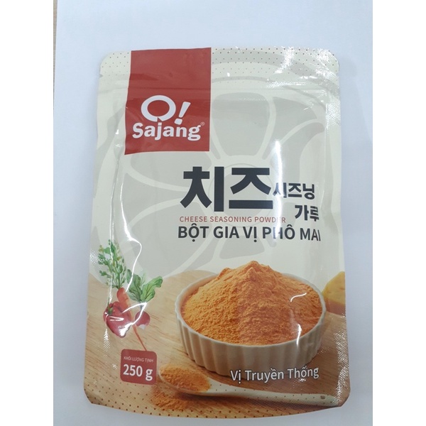 [Mã 77FMCGSALE1 giảm 10% đơn 250K] (Bao bì mới) Bột phô mai lắc cam Sajang 250gram | BigBuy360 - bigbuy360.vn