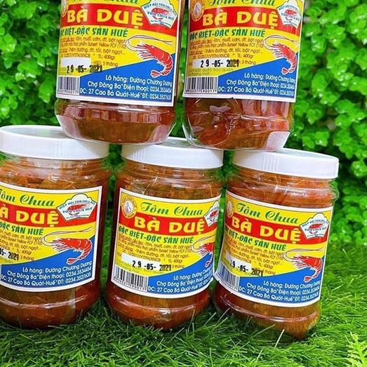 Tôm chua Bà Duệ loại đặc biệt 400g - Đặc sản Huế