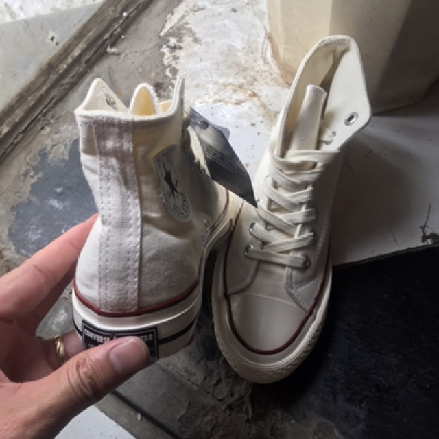 [Mã FAGREAT245 giảm 8% tối đa 50K đơn từ 250K] GIÀY C.V 1970s TRẮNG KEM cao cổ (MŨI BÓNG, LÓT XANH, FULL BOX) | BigBuy360 - bigbuy360.vn