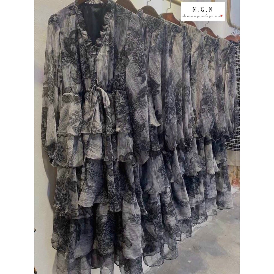 Váy hoa tầng siêu đẹp